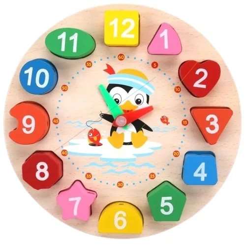 Horloge d’apprentissage multicolore Horloge d’apprentissage multicolore