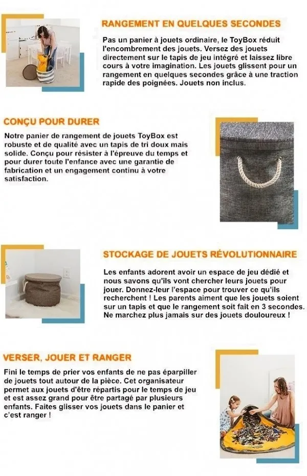 ToyBox - Panier de rangement de jouets ToyBox - Panier de rangement de jouets